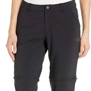 Women's Black North Face Paramount Convertible Cargo Hiking Pants in Size 14